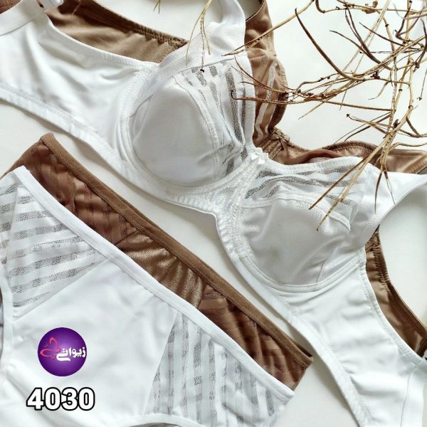 ست شورت و سوتین بدون اسفنج خاتون 4030 - تصویر 2