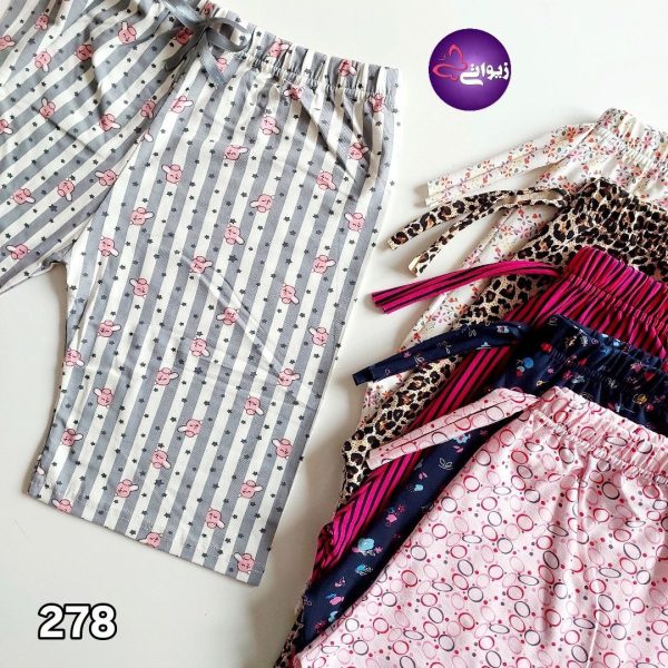 ست تاپ و شلوارک نخی MBB کد 278 - تصویر 2