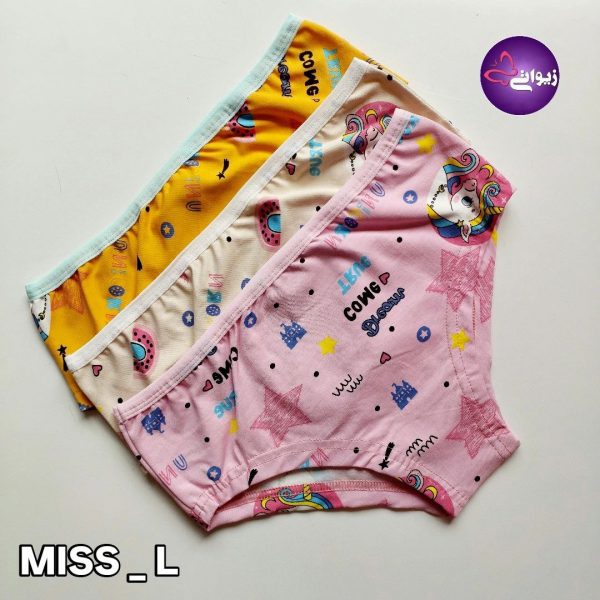 miss-6000-unicorn-underwear-01 شورت تک شاخ نخی میس مدل 6000 - تصویر 1