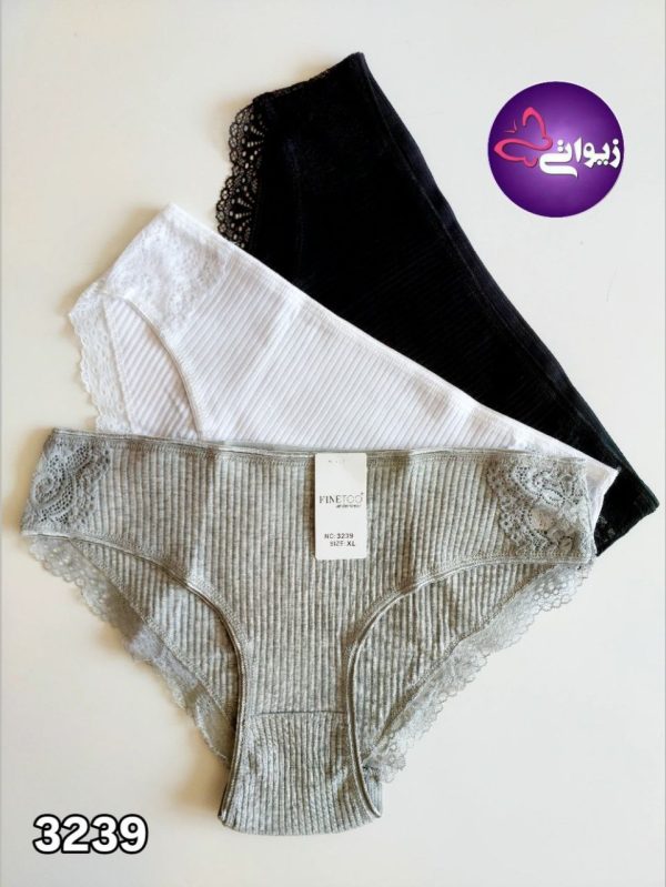 شورت فانتزی نخ و گیپور فاین تو مدل 3239 - تصویر 2