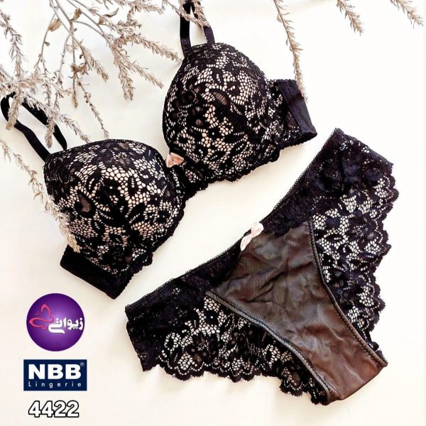nbb-4422-underwear-set-01 ست شورت و سوتین اسفنجی فنردار ان بی بی NBB کد 4422 - تصویر 1