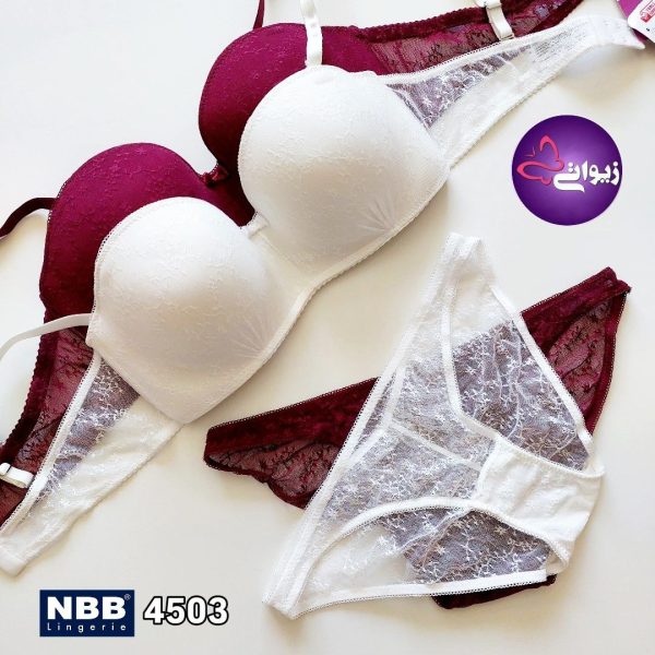 nbb-4503-underwear-set-01 ست سوتین و شورت استراپلس زنانه ان بی بی 4503 - تصویر 1