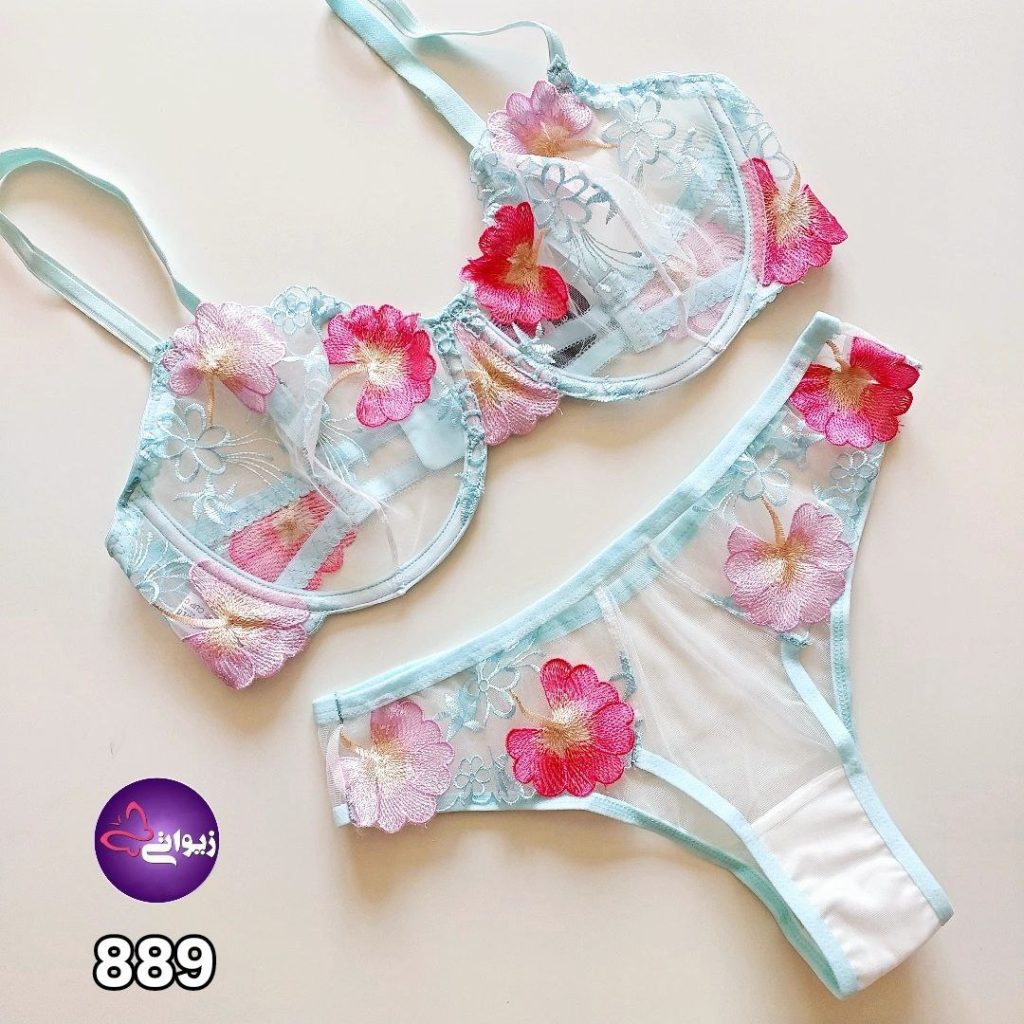 ست شورت و سوتین بدون اسفنج و ضد حساسیت نوشه پوش 889-29
