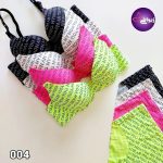 ست شورت و سوتین اسفنجی فانتزی کد 004